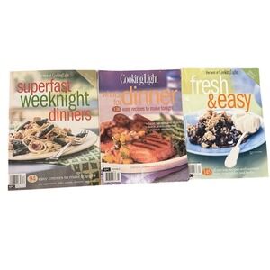 Cooking Light Special Issue Lot of 3 Recipe Magazines Healthy Cooking Lifestyle